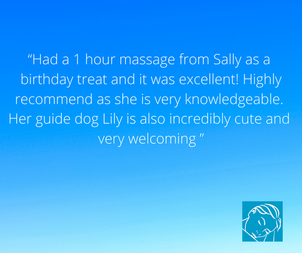rodriguesrelax's tweet photo. Thanks Ben, for your great review 💙

Having my guide dog in the treatment room offers therapeutic pet therapy, as a side effect.

Book now >> https://t.co/EOLcEHVNbR https://t.co/TY0TjYOwVK