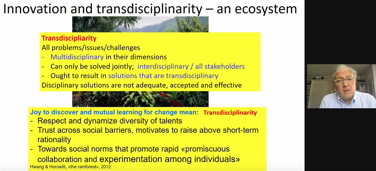 PelikanKristina's tweet image. #itdconf2021 - all problems are multidisciplinary, the solutions are transdisciplinary, M. Tanner.