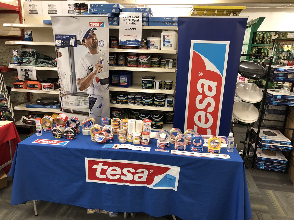 Join me at @brompaints Stoke from 8 until 12 14th September. We will be showcasing our products! Come along and you will get the opportunity to give them a try 😁 #tesatape #tradeshow