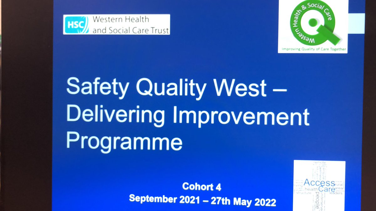 The day has come for the SQWC4 journey to start <a href="/WesternHSCTrust/">Western Trust</a> -100 colleagues starting their QI journey with an access theme this year.#letsdoit #QI #SQWC4 <a href="/QImedgovpharm/">Daryl Connolly</a> <a href="/MorrowOrlaith/">Orlaith Morrow</a> <a href="/HSCQI/">@HSCQI</a>