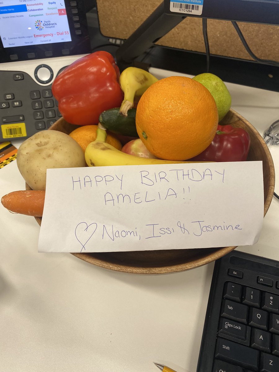 Dr Amelia Harray (@ameliaharray) on Twitter photo I couldn’t think of a more personalised and thoughtful birthday present from some of my beautiful colleagues and students 🫑🥒🍐🍎🥰<a href="/nomcrosby/">Naomi Crosby</a> <a href="/JasmineHanham/">Jasmine Hanham</a> <a href="/telethonkids/">telethonkids</a> I couldn’t think of a more personalised and thoughtful birthday present from some of my beautiful colleagues and students 🫑🥒🍐🍎🥰<a href="/nomcrosby/">Naomi Crosby</a> <a href="/JasmineHanham/">Jasmine Hanham</a> <a href="/telethonkids/">telethonkids</a>
