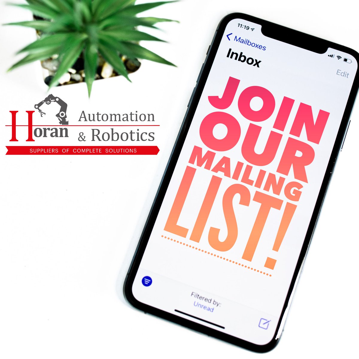 Our next newsletter is out soon 😊 So sign up today to receive all the latest news and offers!  
Follow the link… eepurl.com/dir-Qn

#automation #automationsolution
#robotics #newsletter #horansutomation