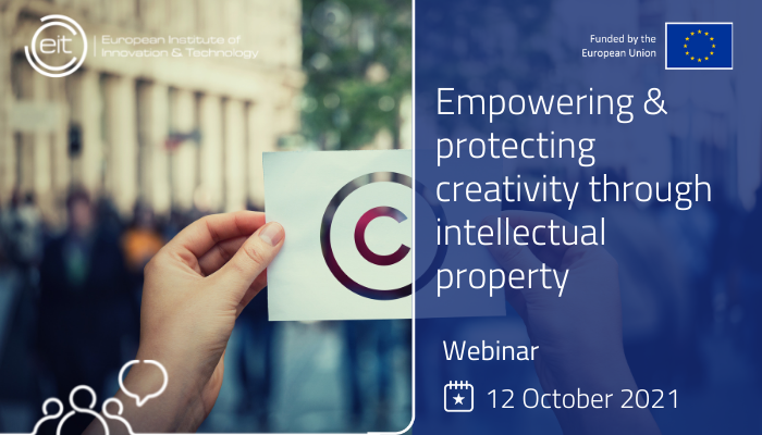 📣Don't forget to register for the joint <a href="/EITeu/">European Institute of Innovation & Technology</a> and <a href="/EU_IPO/">European Union Intellectual Property Office</a> webinar on:

📌#intellectualproperty in the creative industries  
📌<a href="/EITeu/">European Institute of Innovation & Technology</a>'s plans for supporting an innovation community in the Cultural and Creative sector

Apply here👉bit.ly/3yEn5gS