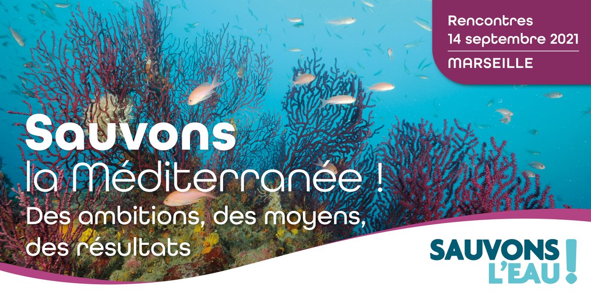 La rencontre consacrée à la reconquête de la #Méditerranée vient de commencer. Au programme : qualité des eaux, préservation des herbiers de #Posidonie, réduction des pollutions... C'est aujourd'hui à #Marseille jusqu'à 12h30 au <a href="/WTCMarseille/">WorldTradeCenter MRS</a>