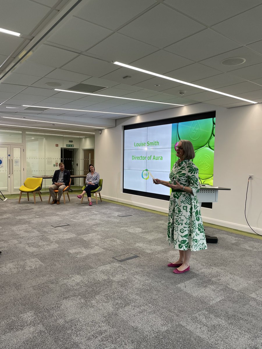 _aurainnovation's tweet image. Our Director, Louise Smith, opens up the stage 🙌. Great to have a live audience here at the AIC, but hello to all those joining us online. 

#AIC #Innovation #FutureNetZero