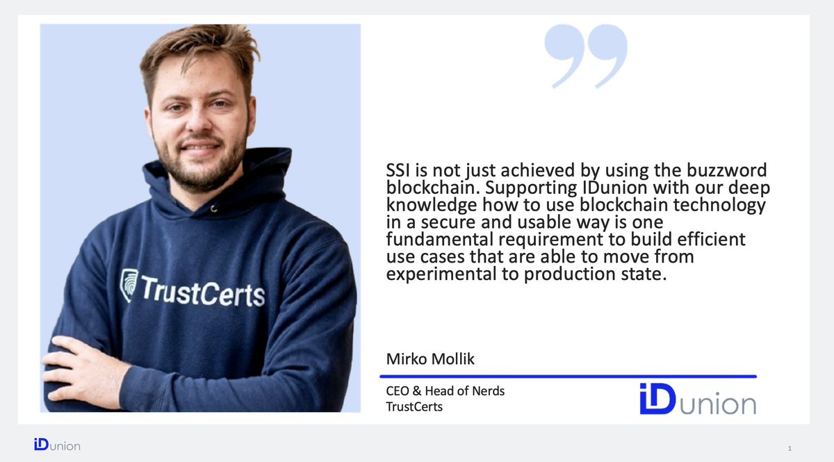 Having an IT security background and looking for challenges all the time Mirko Mollik founded a Blockchain start-up ( <a href="/TrustCerts/">TrustCerts</a>) with a strong focus on #SSI. 

Main task: considering security and usability at the same time which requires a huge amount of research and coffee.
