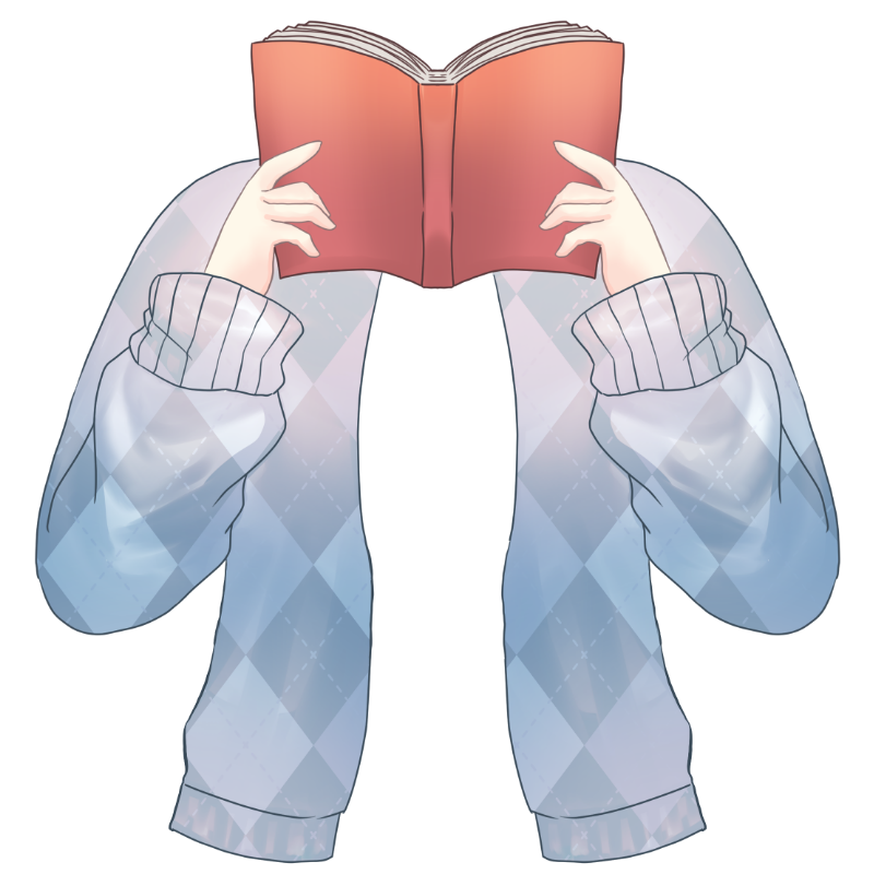 秋の読書素材 本からチラ見できます ご自由にお使いください 湊谷 鈴 お仕事募集中のイラスト