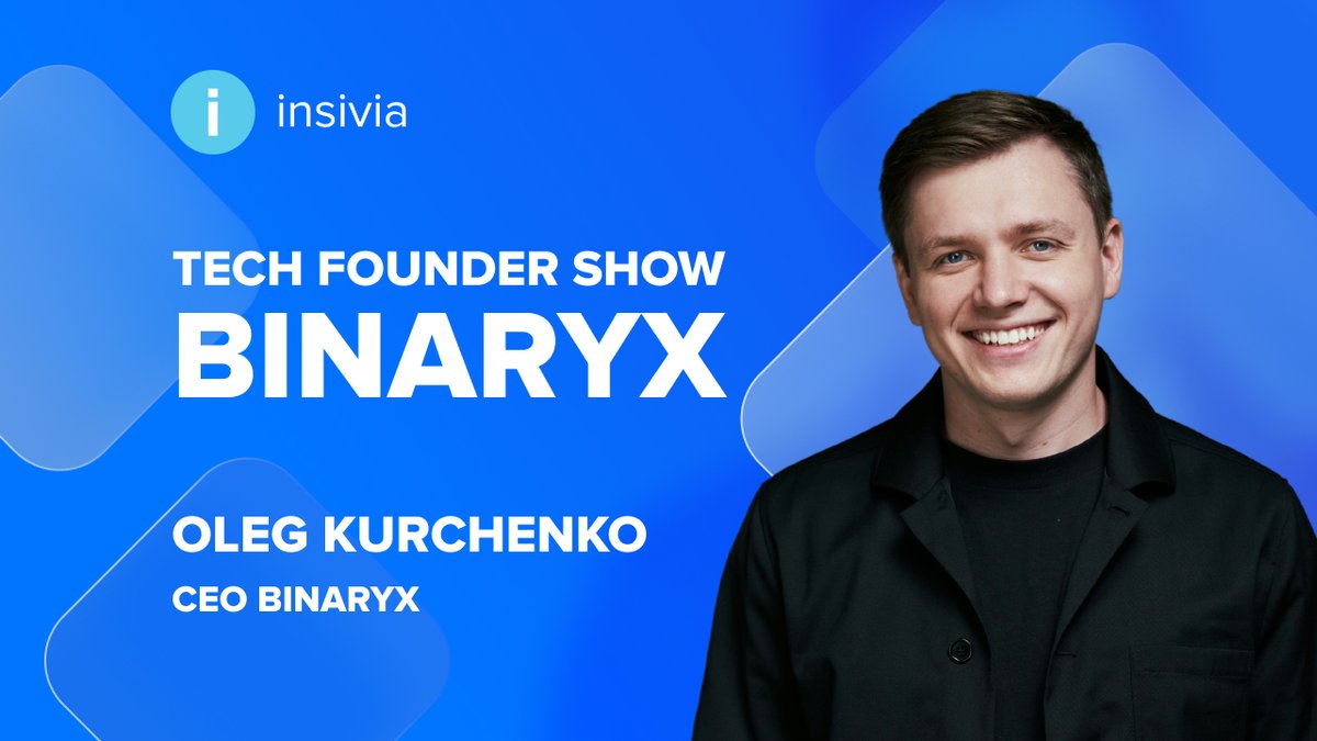 binaryx_en's tweet image. The next episode of #TechFounderShow will feature Oleg Kurchenko, CEO and founder of the Binaryx exchange.

Today on the Insivia YouTube channel you can watch the premiere of the broadcast, go and set a reminder so as not to miss interesting insights.

📲 youtube.com/watch?v=MpnN3v…