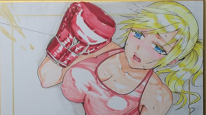 エクササイズでバテるお姉さん 