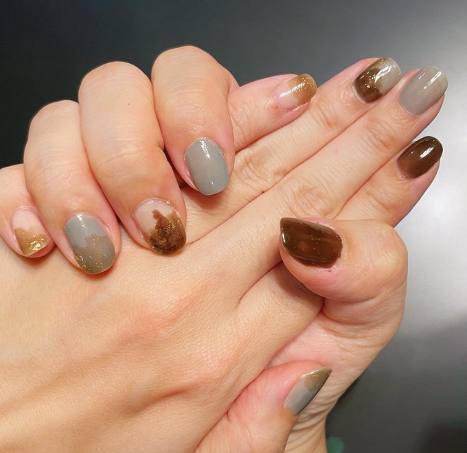 チョコミントネイルのtwitterイラスト検索結果