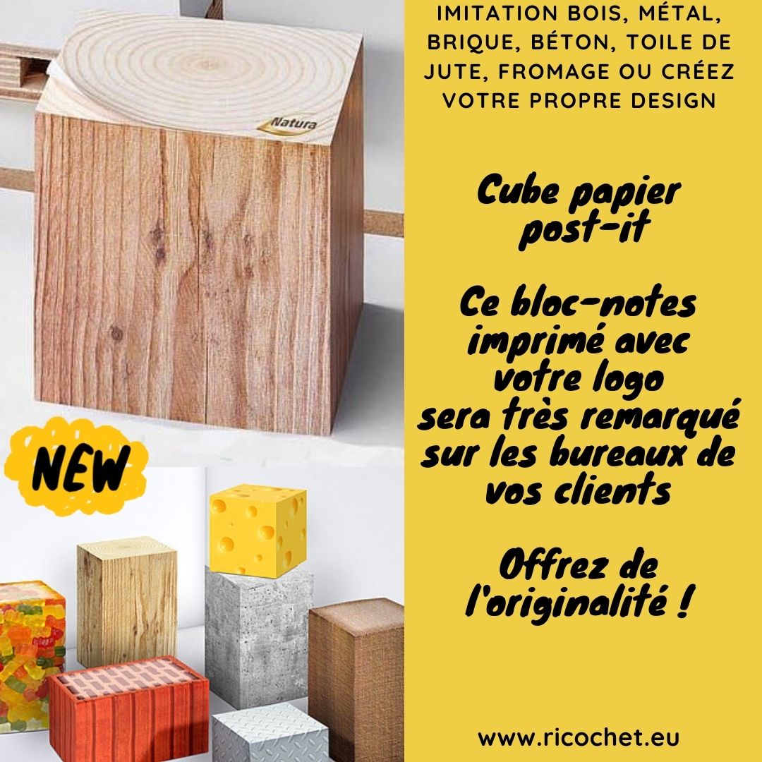 Offrez ce bloc papier très original avec votre publicité personnalisée. En savoir plus …s-textile-impression-publicitaire.com/2021/05/bloc-n… #blocpublicitaire #blocnotes