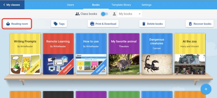 WriteReaderApp's tweet photo. Showcase Your Students’ Digital Books in Seconds - See a step-by-step guide on how easily you can create a reading room and how you can benefit the most out of this feature!  https://t.co/ldO41HX8lL #1stchat #2ndchat #mcedchat https://t.co/JmdrMwUUk7