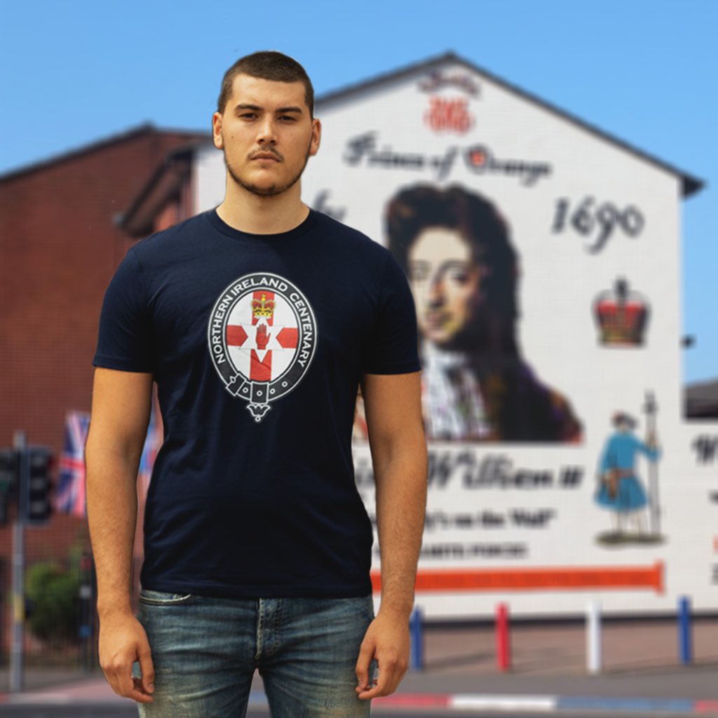 King_of_Orange's tweet photo. NI Centenary t-shirt back in stock? Yes or No? Please let us know. https://t.co/ISwNXTNLA3