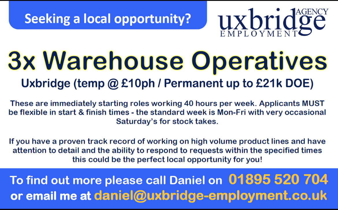 Uxbridge Employment on Twitter "NEW FANTASTIC ROLE Uxbridge