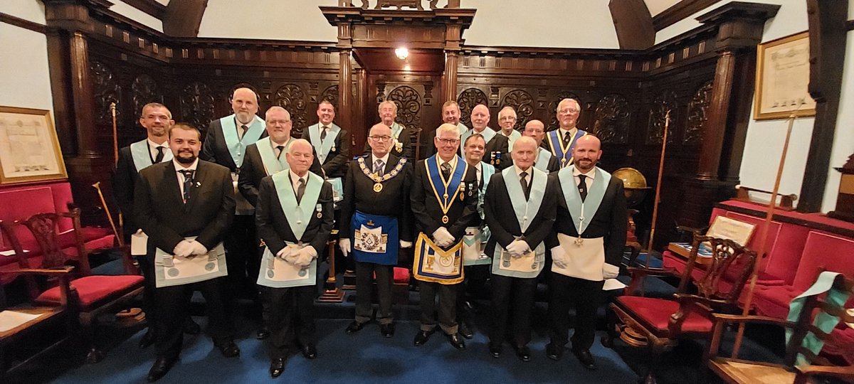 Last night and for the first time in their 114 year history London Dorset Lodge met in the Province of Dorset.
 
The Provincial Grand Master attended to mark the historic occasion and Bro Owen was raised to the degree of a Master Mason