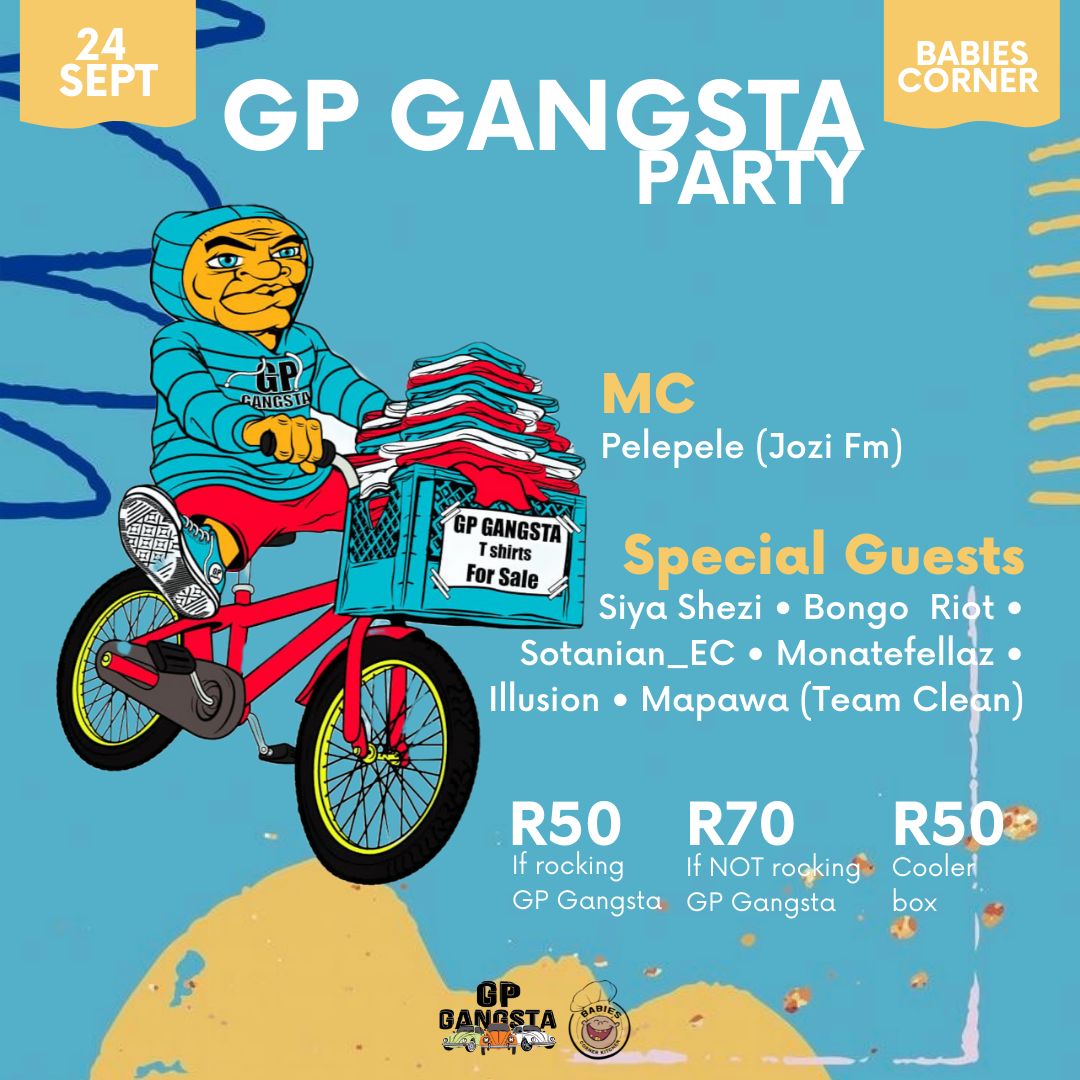 #GpGangstaParty
#24September2021
Special Guests
@siyashezi
@BongoriotW
@EcSotanian
@monatefellaz