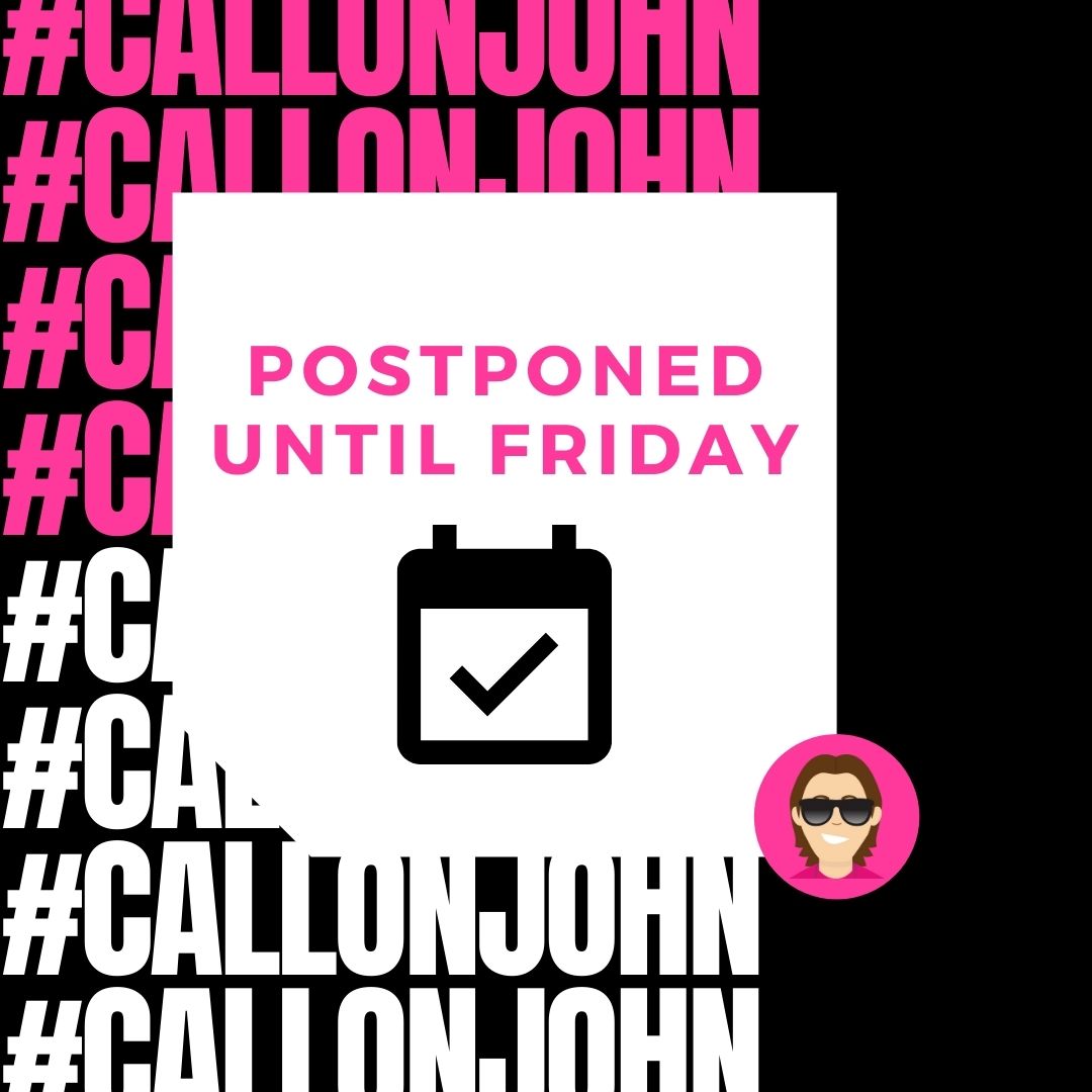 JohnLegere's tweet photo. Hi everyone! Due to travel plans - I will be postponing #CallOnJohn until Friday, September 17th! I promise to make this giveaway an extra special one - what do you think it's going to be?? 👇 👇 https://t.co/F651c6D4SO