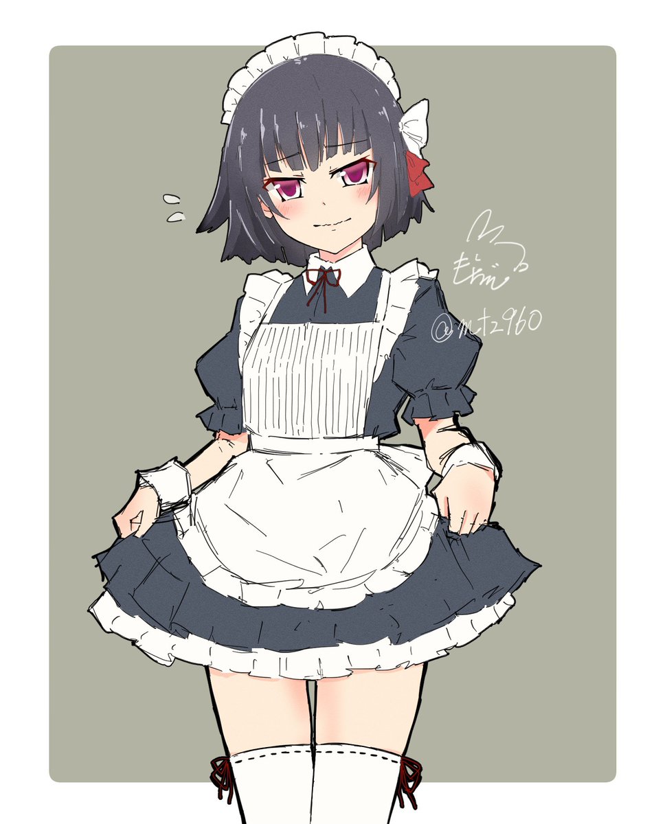 メイド石垣ちゃんかわいい もちぞう ﾊﾚﾙﾔﾊﾛｳｨﾝのイラスト