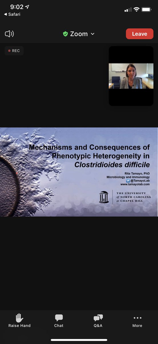micromindy's tweet photo. Starting off day 2 of #Clostpath with ⁦@TamayoLab⁩!! #Cdiff #microbe #pathogen https://t.co/4JDdhCx5yd