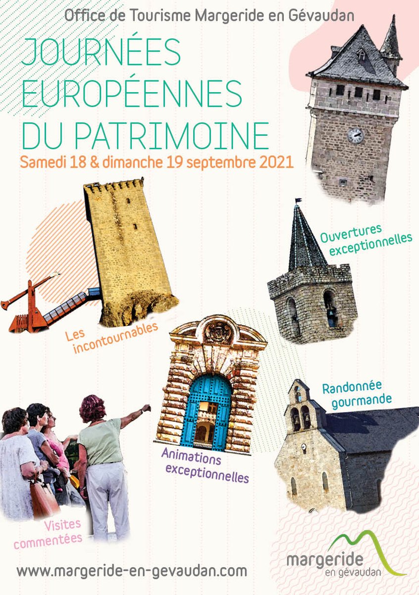 Journées Européennes du Patrimoine
18 et 19 septembre 2021
urlr.me/TjzwS
#JourneesDuPatrimoine #lozere #saintchelydapcher