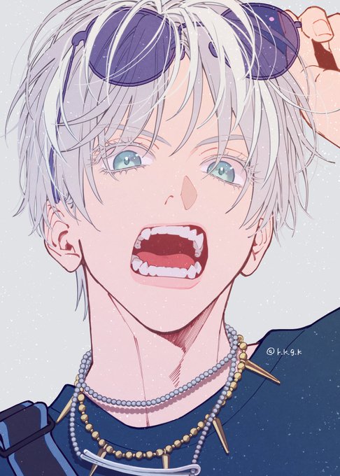 「open mouth white hair」 illustration images(Popular)
