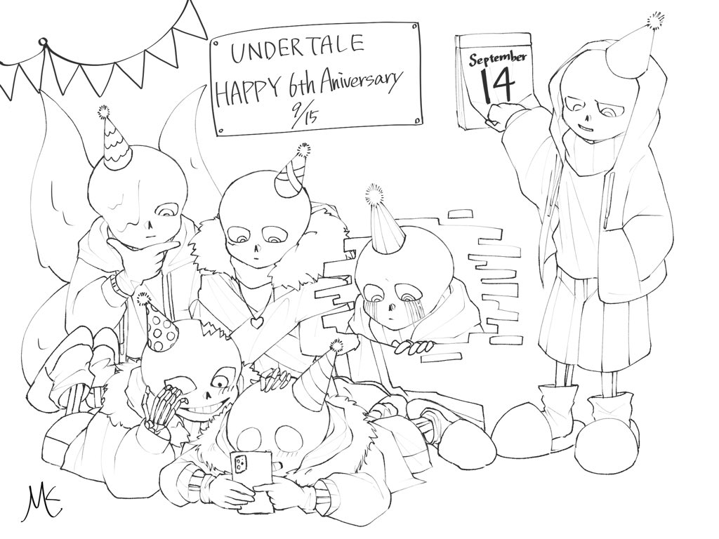 アンテ6周年待機中の闇auのズたち Undertale アンダーテール Undertaleau ツイレポ