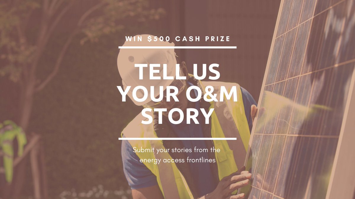 There are unrecognized heroes keeping remote power systems online every day. Let’s recognize all the effort that goes into keeping them running long-term. Submit your stories from the #energyaccess frontlines to the 
<a href="/illu_works/">Illu Field Work Management Software</a> O&amp;M Story Contest!
bit.ly/3EeSxW4 👈 #SDG7