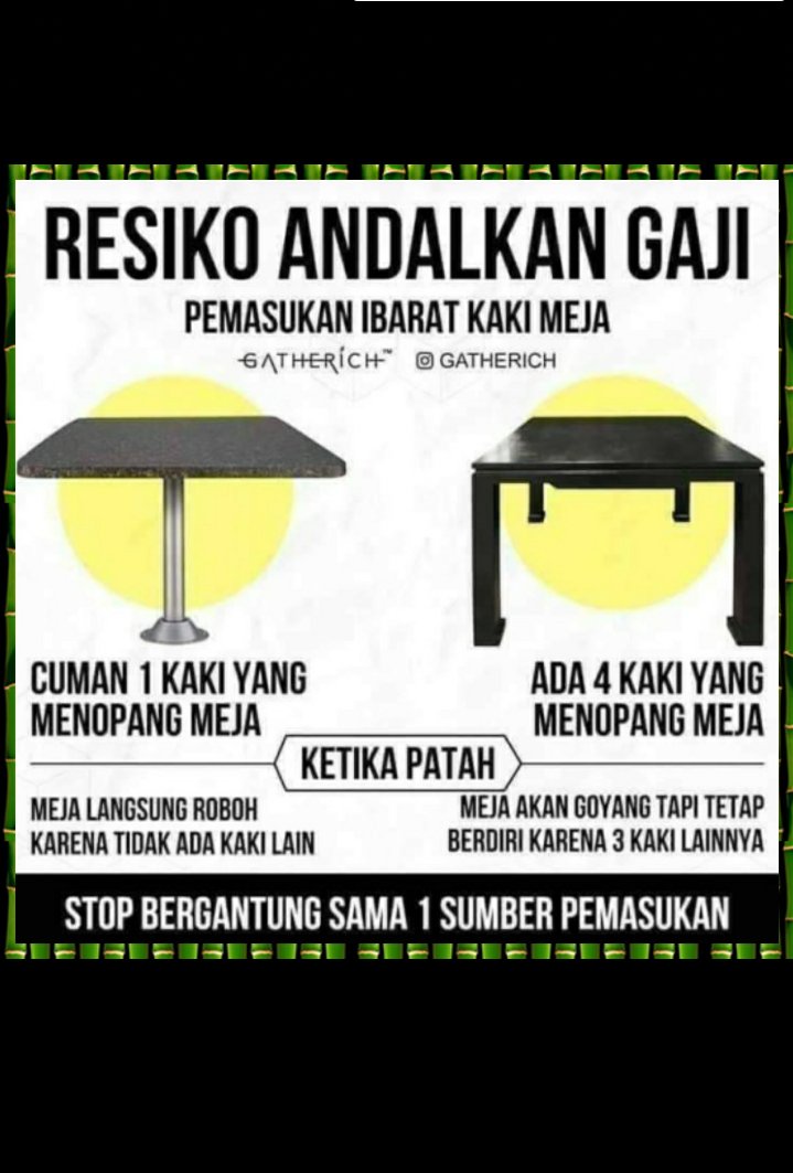 Tapi yg terjadi jika kakinya banyak malah berantakan 😁😁😁 maka inyong lebih baik pakai kaki orang (punya anak buah)