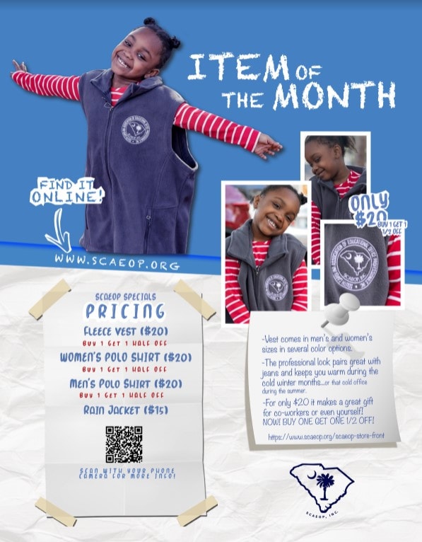 Head on over to scaeop.org to purchase some awesome SCAEOP gear.