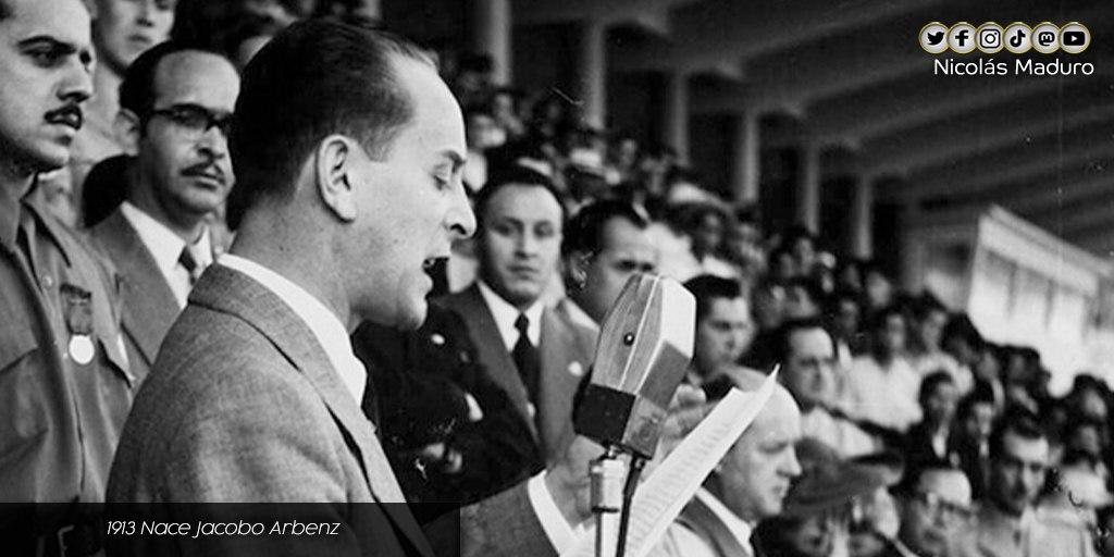 NicolasMaduro's tweet image. A 108 años del natalicio del militar y político, Jacobo Arbenz, resaltamos su compromiso con la defensa de los derechos de los más desprotegidos, su lucha contra el imperialismo estadounidense y el empeño por consolidar una sociedad justa y humanista. ¡Viva Jacobo Arbenz!