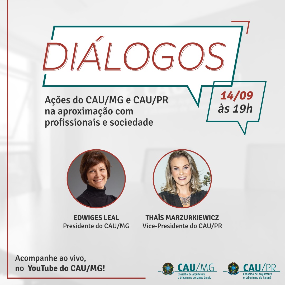 cauproficial's tweet photo. A vice presidente do CAU/PR, Thaís Marzurkiewicz, fala nesta terça-feira (14) sobre os esforços do Conselho para aumentar o seu alcance além da capital e cidades sedes. O bate papo será com o CAU/MG. Dia 14/09, às 19h. Acompanhe pelo link: https://t.co/K0hyE79A2d https://t.co/zn3LnqLjTx