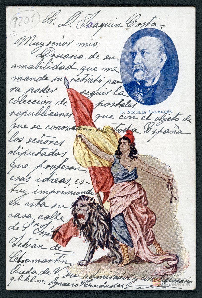 DARA_Aragon's tweet photo. 📆#TalDíaComoHoy de 1846 🎂nació Joaquín Costa en Monzón.
📌En #DARA puedes consultar el Archivo personal que se custodia en el Archivo Histórico Provincial de Huesca. En el buscador monográfico de DARA:
ℹ https://t.co/luMbhyXFTL
#ArchivosAragón #AHPHU #JoaquínCosta https://t.co/bXU3RhfLWR
