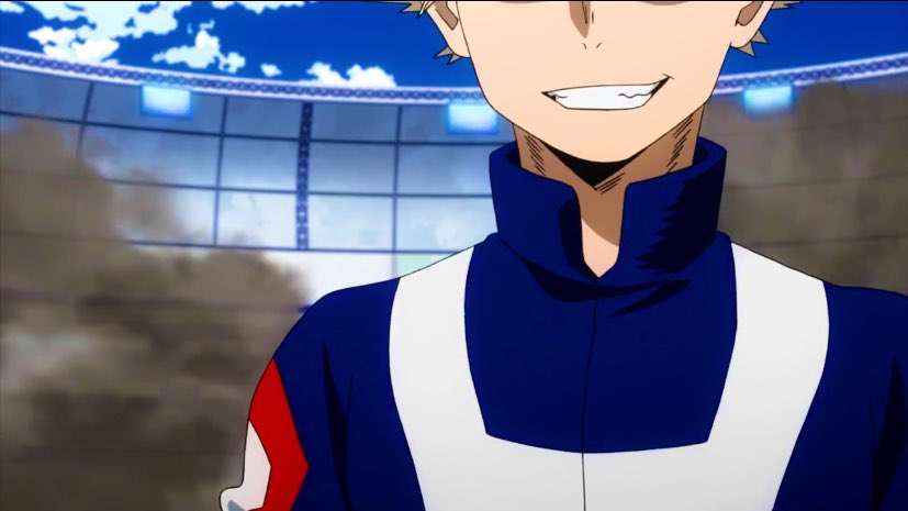 StanKacchako's tweet photo. Uraraka: *starts to stand up*
Bakugo: “Wait, she’s strong?”
Uraraka: *standing*
Bakugo: “Fuck yeah! She’s strong!” https://t.co/07Ri9hxOG0