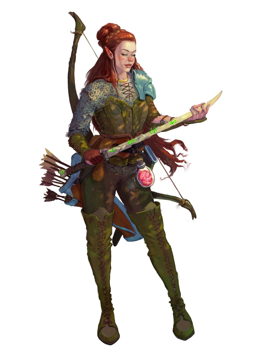 WilHallett_art's tweet photo. Where are all my elf roleplayers at? #DnDcharacter #commissionsopen https://t.co/vfRjL9al5n