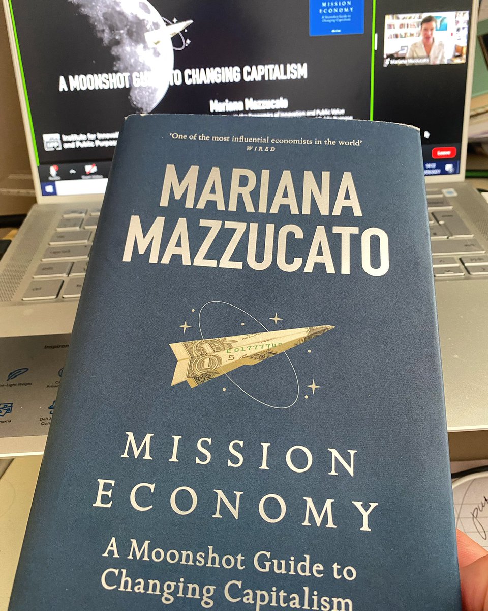 “Language matters”: Call for a new narrative, new vocabulary &amp; new metrics was one of recurring themes at <a href="/BrabantBOFT/">BrabantOutcomesFund</a> webinar with <a href="/MazzucatoM/">Mariana Mazzucato</a> 👩‍💻 Catching up on the book now! #socialimpact #ClimateEmergency #policymaking #technology #innovation #collaboration