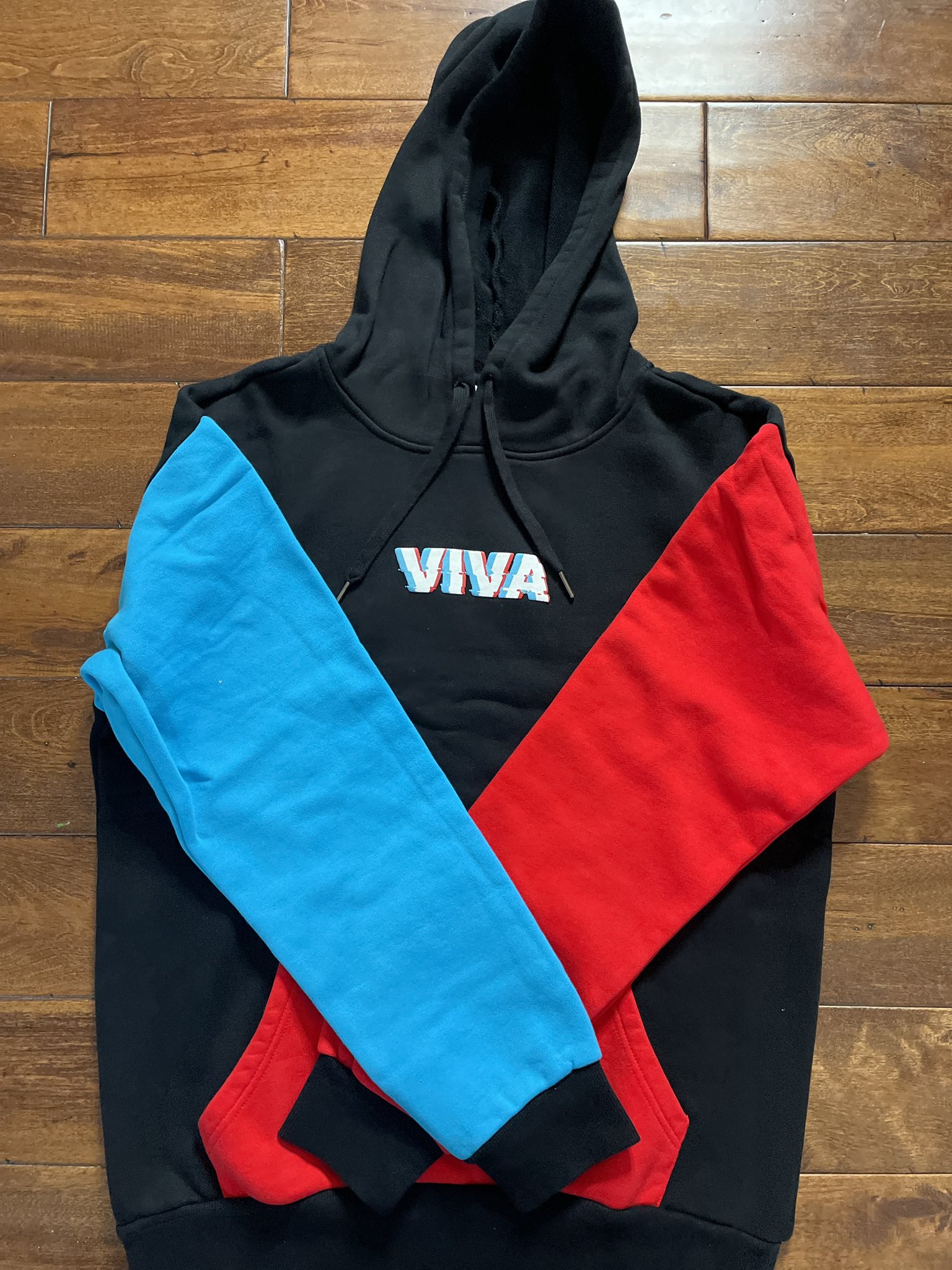 Blue yellow red hoodie online