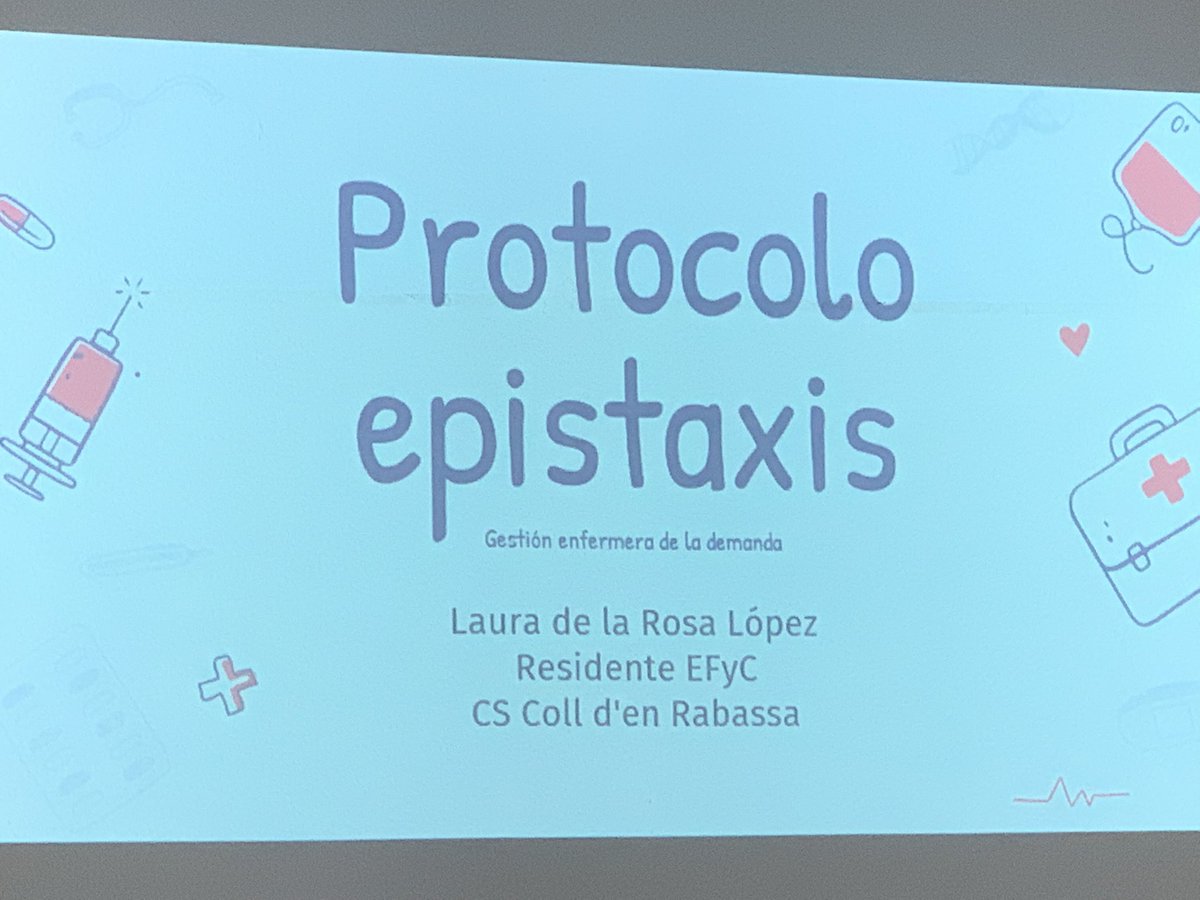 nikrequena's tweet photo. Última sesión de nuestra R1 EFyC de @CSCollR Laura de la Rosa sobre protocolo epistaxis 👃🩸!!!!Buen trabajo 👏🏼 https://t.co/ncdkyzNE2W