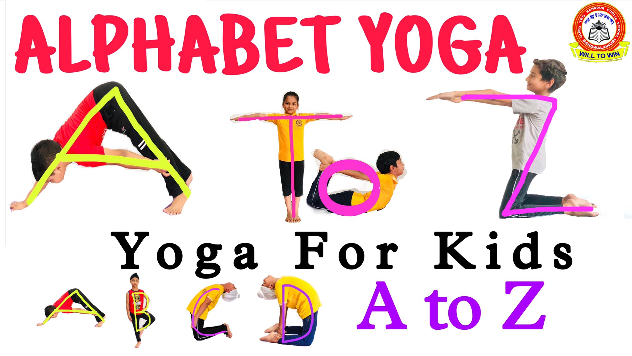 Alphabet Yoga - Pink Oatmeal