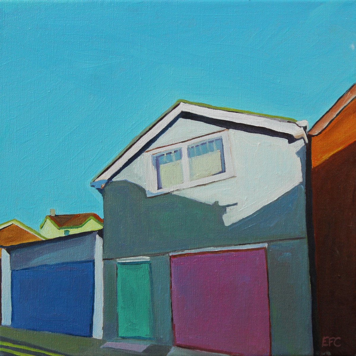 Delighted to have Sold "Shadowed Lane, Swansea" via my own website to a collector and Gallery owner in Mumbles, Swansea, Wales! #urbanminimal #Swansea #Wales 
More Wales-inspired work here - emmafcownie.com/product-catego…
