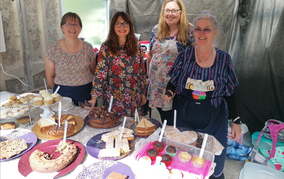 CheshireWIs's tweet photo. Cale Green WI supported support a NGS garden by providing tea and cake . All refreshment money going into WI funds. They raised an astonishing £1,014.50 serving 360 people and served the equivalent of 30 large whole cakes, all had been home made by  members and their families. https://t.co/zQvSVciZRz