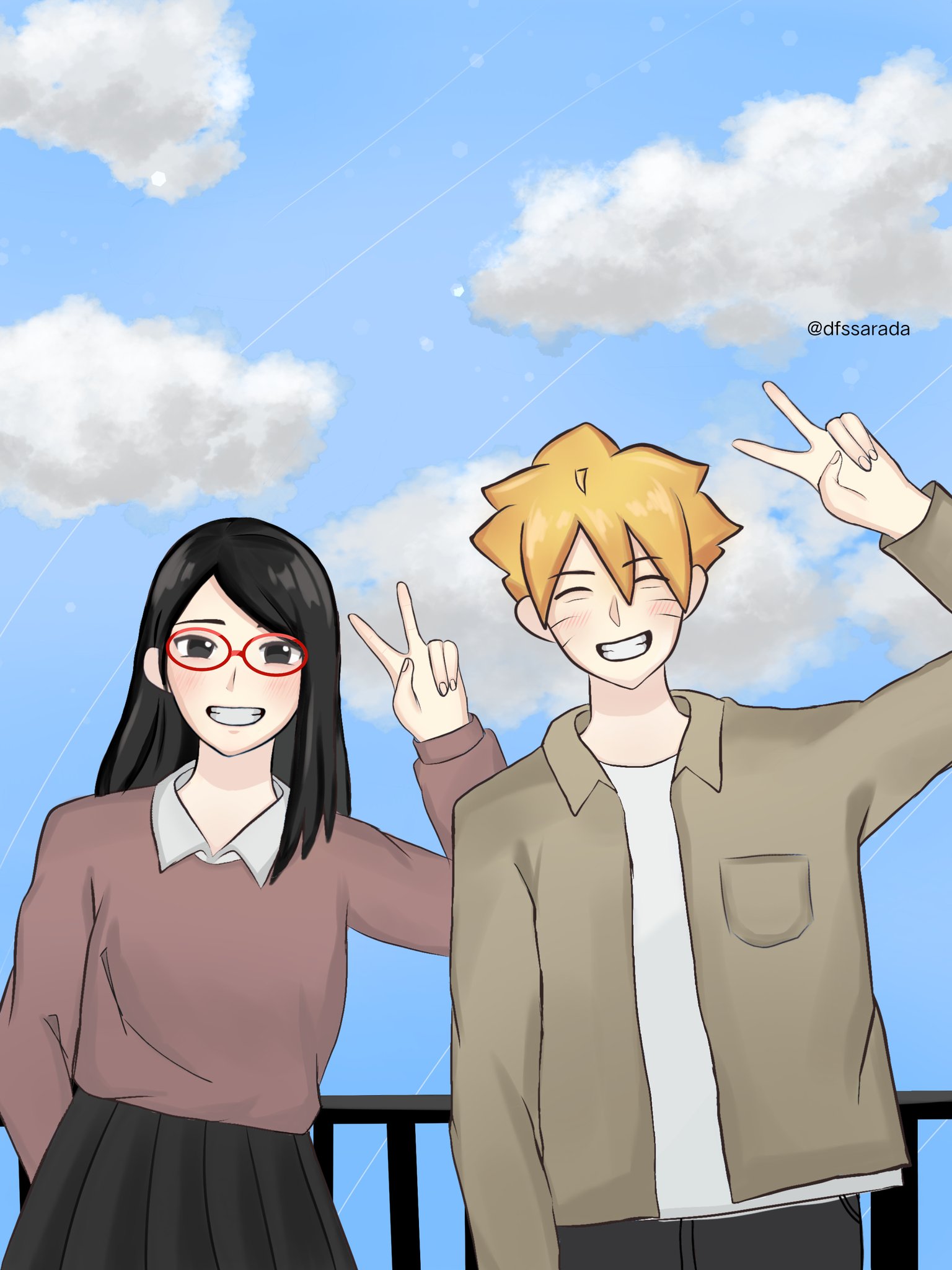 Dfs Borusara Boruto Sarada Fanart T Co Ipqxvasnku Twitter