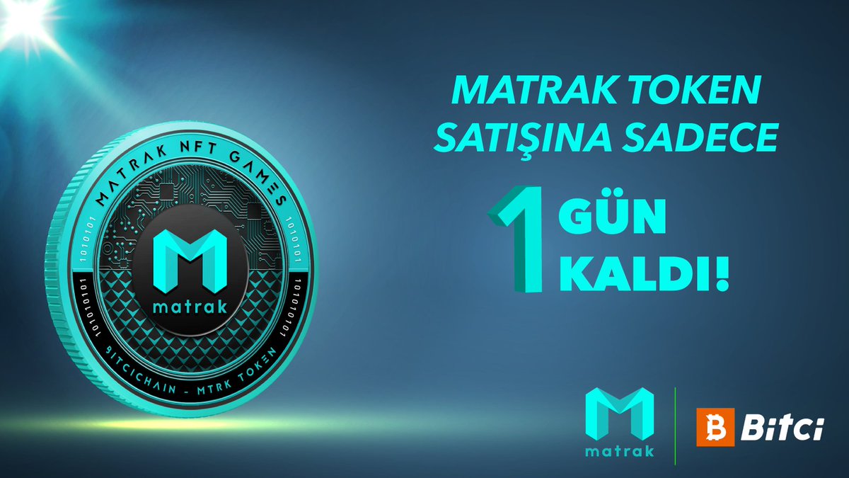 MatrakGlobal's tweet photo. Geri sayımda sona yaklaştık! ⏳

NFT Oyun Platformu #Matrak'ın https://t.co/joMGKPIHhv'daki token satışına son 1 GÜN! 🚀

Detaylar👉 https://t.co/AeEZtdWrcB

Matrak hakkında daha fazla bilgi için: https://t.co/Zh0ZRLzlhx https://t.co/o8APykReSd