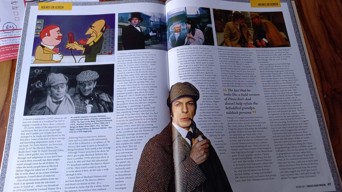 nickovdw's tweet photo. What's this? Oh nothing,  just my six page article in the @HolmesMagazine, you should subscribe to it, it's rather spiffy. https://t.co/qA5pjkU06H