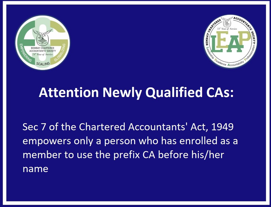 BCAS on Twitter "BCAS congratulates the newly qualified CAs. To avoid violation of the
