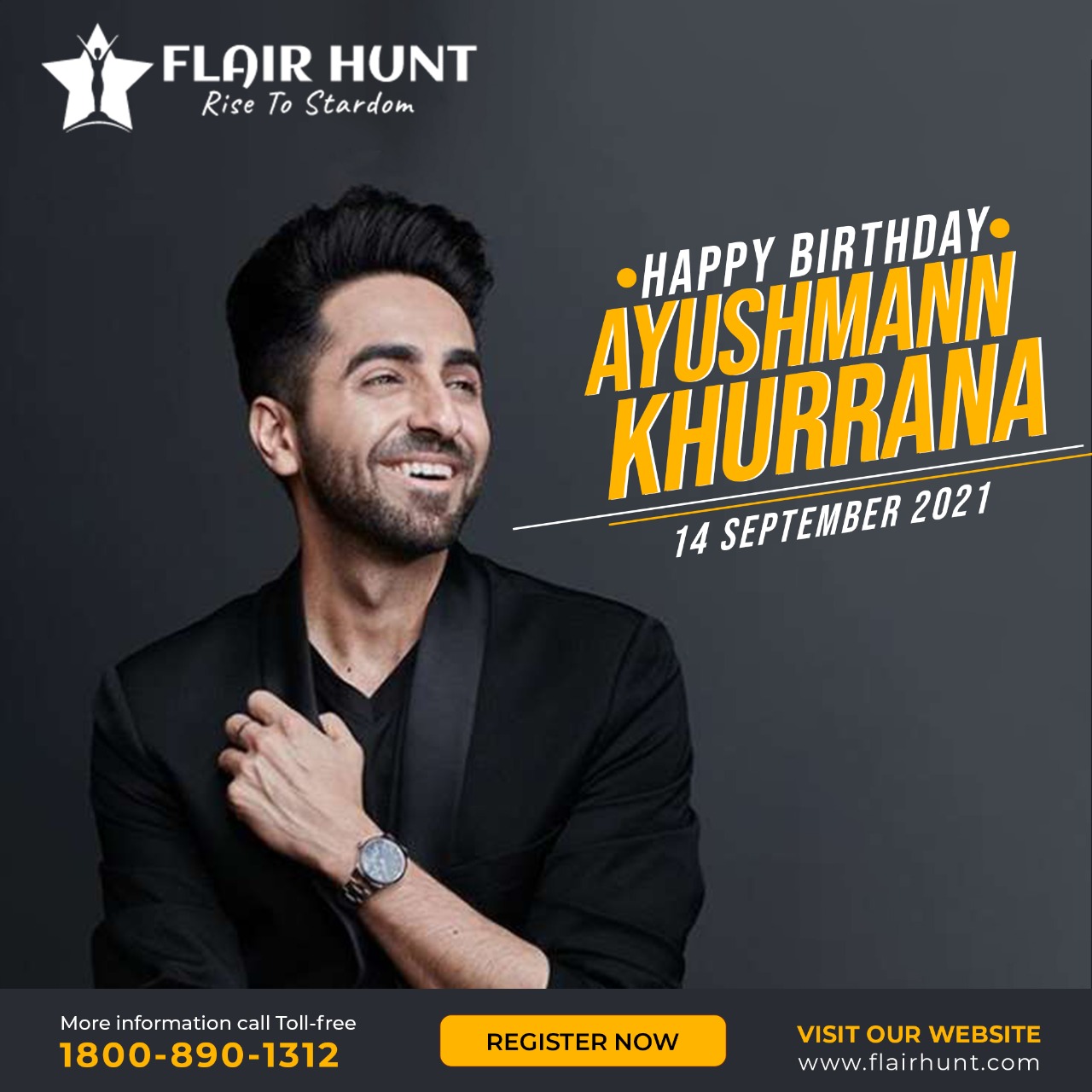 Wishing you a Happy Birthday ..
Ayushmann Khurrana     