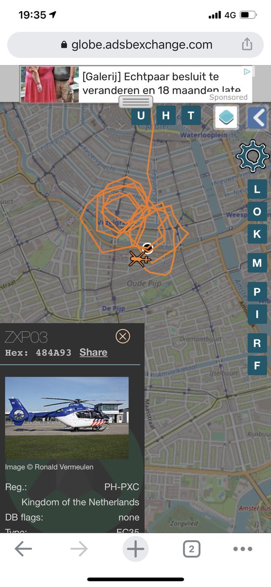 Wat was er gisteravond rond 19u aan de hand in De Pijp en Centrum? #Politie helicopter #PH-PXC cirkelde rondjes boven mijn hoofd