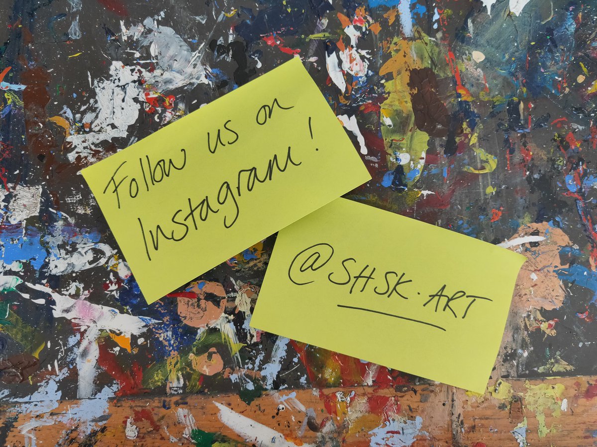 SHSKArt's tweet photo. We're back at school, and were on Instagram! Follow us to see loads more pictures and videos of what we're getting up to 
#artschool #painting #instagram https://t.co/QSGGAKwP3x