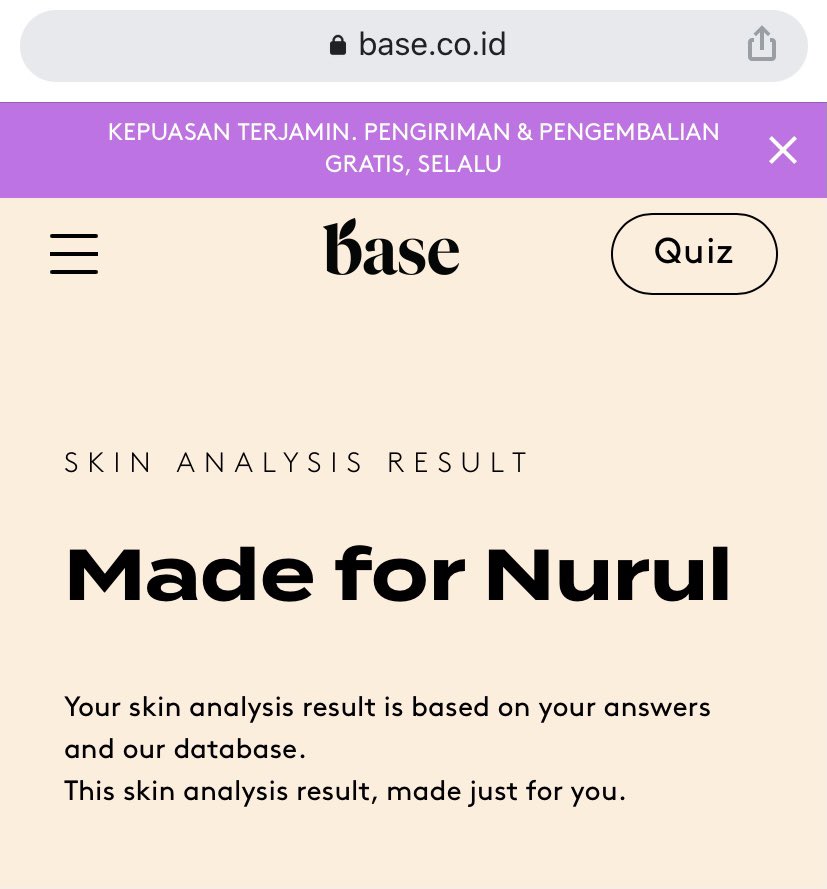 goingtoglowing's tweet photo. Tapi pertanyaannya harus dijawab sesuai sama realnya yah biar rekomendasi produknya jg cocok. Ini hasil skintest aku dan juga produk rekomendasinya 👌🏻
#MeetYourMatch
#MeetYourBaseMatch
#MeetYourCombinationSkinMatch https://t.co/0e926Yy3H7