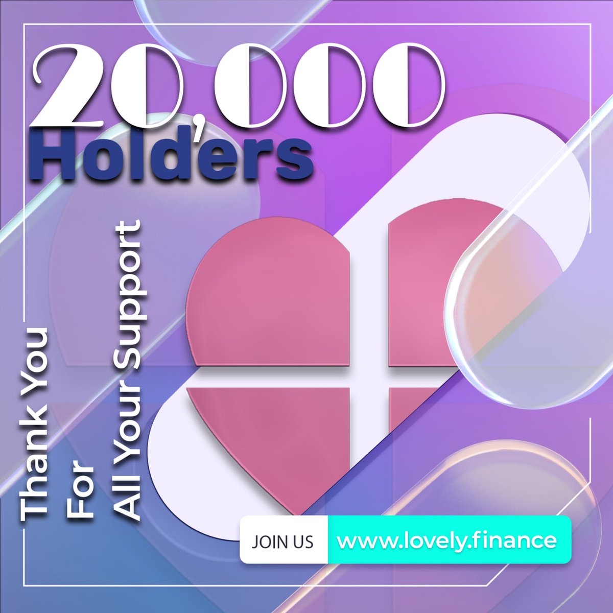 LFLabsToken's tweet photo. 📣📣Greeting Everyone!!. 📣📣

 🎉🎊 🎉Best wishes, Lovely Inu Finance🎉 🎊🎉

🌟🌟Let us rejoice today since we have reached 20,000 Lovely Inu Finance holders.🌟🌟

🥂Today is a great day to celebrate with your friends and family!🥂 https://t.co/Aj2kFg9UZJ