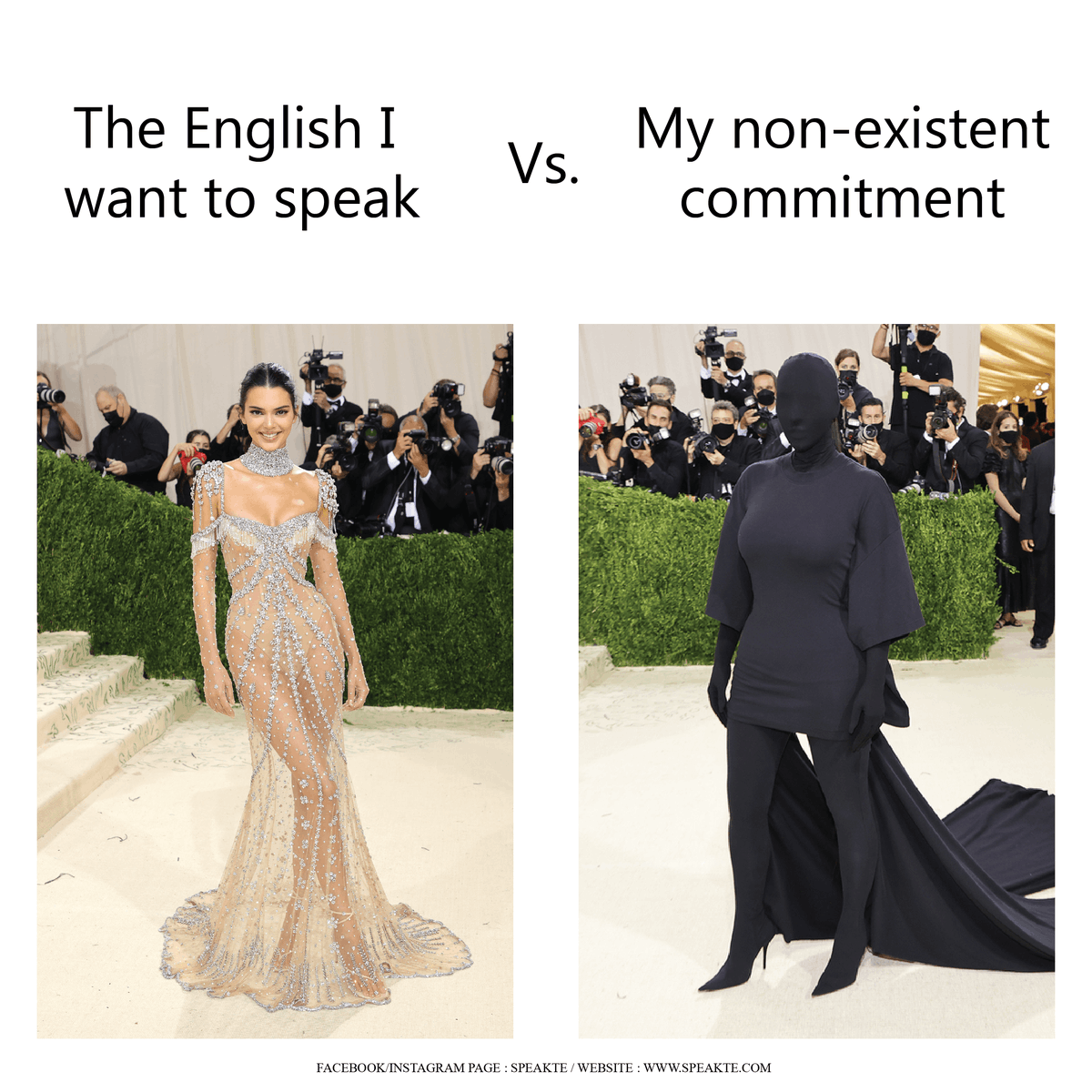 speakte_'s tweet photo. Some students’ obstacles when studying English 

#speakte #speaklikepro #englishproblem #meme #metgala https://t.co/rqppZFGCJg